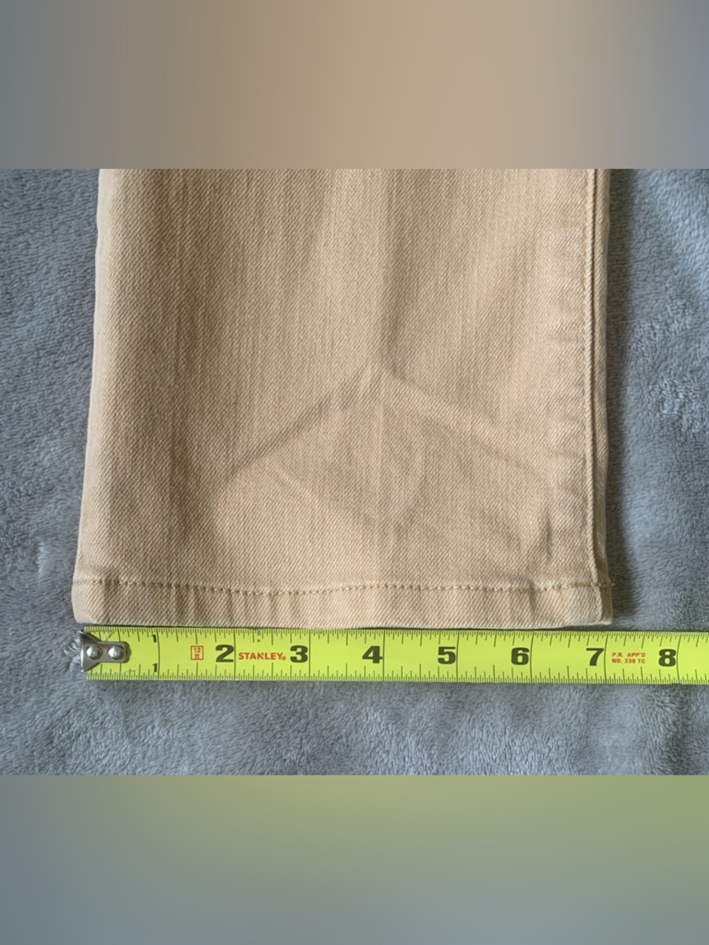 Lauren Jean Co. Ralph Lauren. Modern Straight Tan Jeans - Picture 9 of 10
